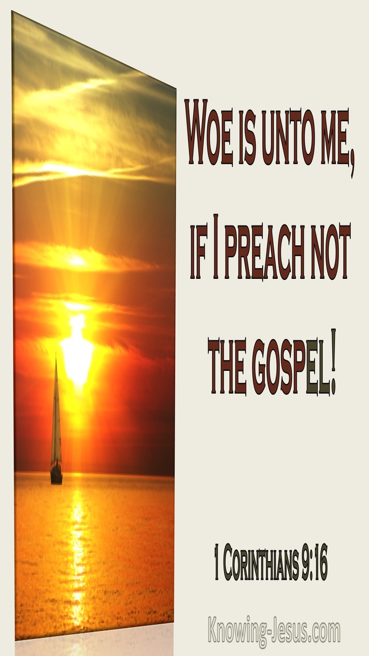 1 Corinthians 9:16 Woe Is Me If I Preach Not The Gospel (utmost)02:02